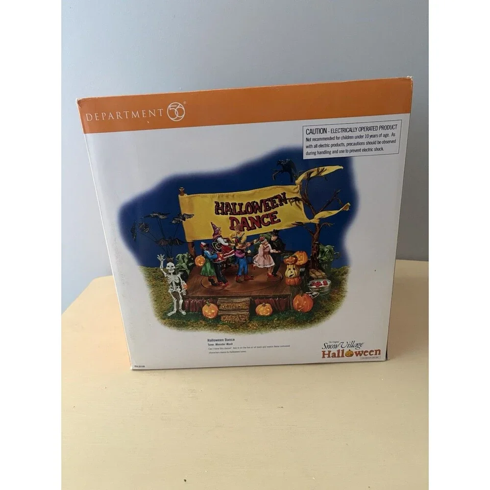 Dept 56 Snow Village Halloween Monster Mash HALLOWEEN DANCE #55189 Works VIDEO